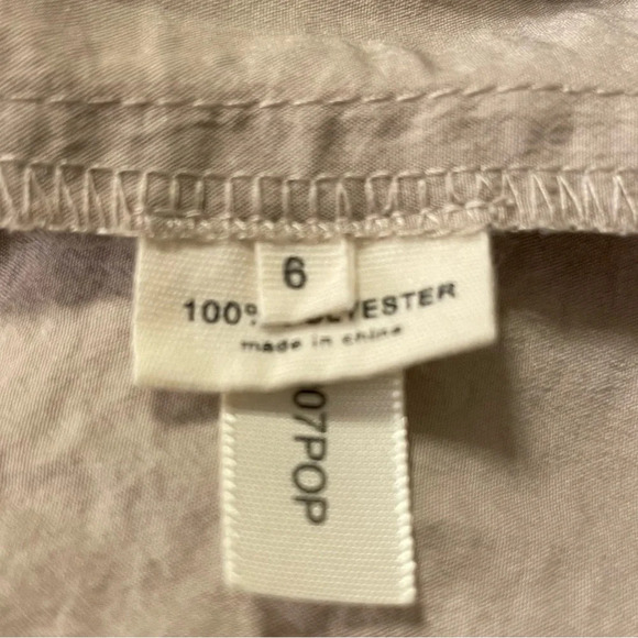 L'AGENCE Scoop Neck Tiered Mini Dress in Neutral - Picture 8 of 10